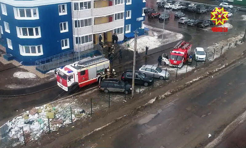 В Чебоксарах прошли пожарно-тактические учения ("Национальное телевидение Чувашии")