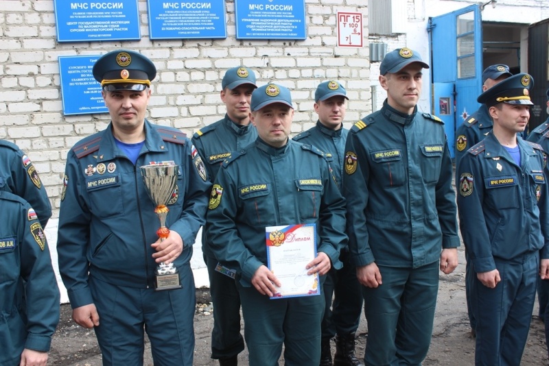 В городе Шумерля состоялись соревнования за звание "Лучшее звено ГДЗС Чувашской Республики"