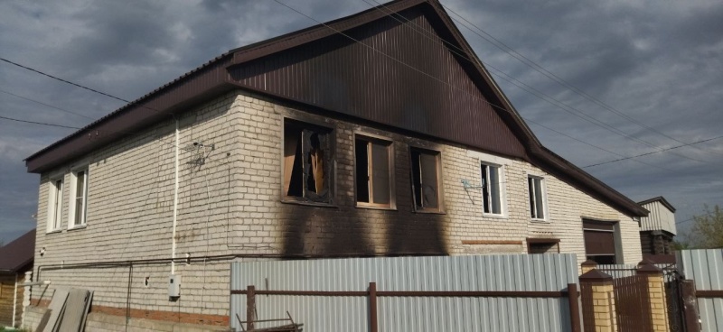 Пожарно-спасательные подразделения ликвидировали пожар в Алатырском округе Чувашской Республики