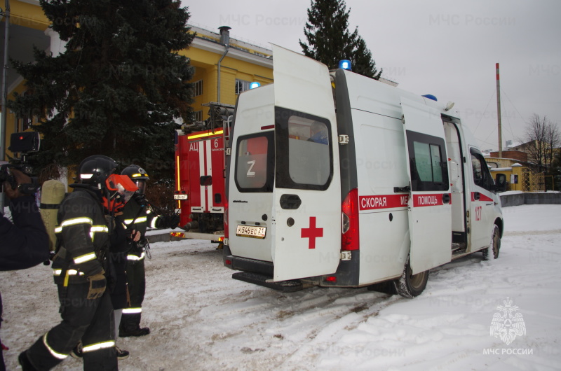 В Чувашском драматическом театре прошли пожарные учения